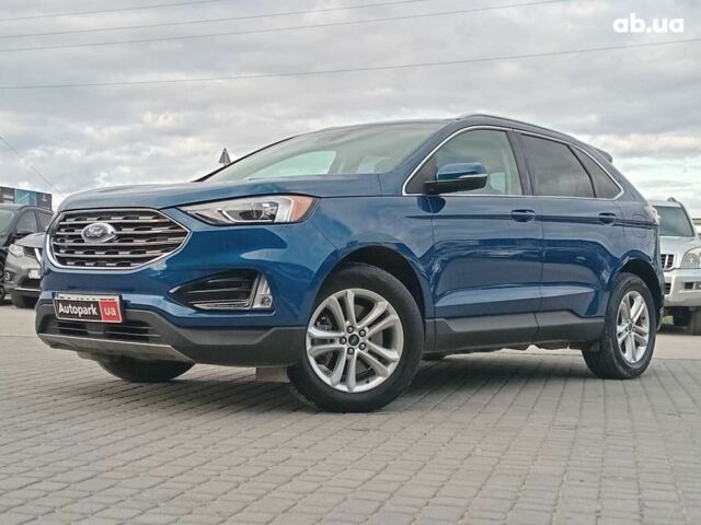 Синий Форд Эдж, объемом двигателя 2 л и пробегом 128 тыс. км за 19190 $, фото 1 на Automoto.ua