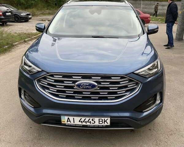 Синий Форд Эдж, объемом двигателя 2 л и пробегом 57 тыс. км за 20500 $, фото 1 на Automoto.ua