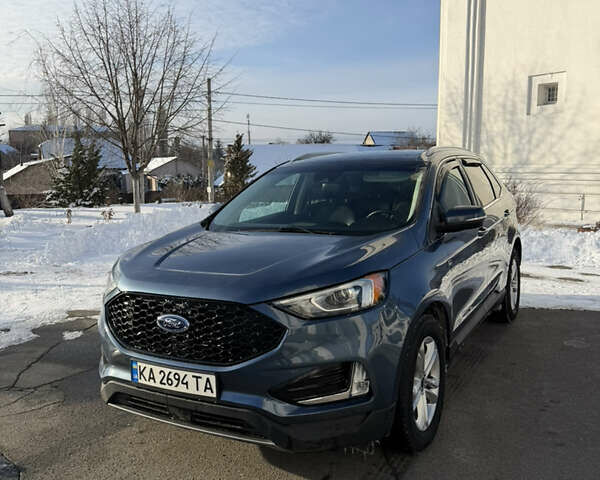 Синий Форд Эдж, объемом двигателя 2 л и пробегом 95 тыс. км за 17300 $, фото 1 на Automoto.ua