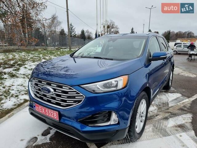 Синий Форд Эдж, объемом двигателя 2 л и пробегом 163 тыс. км за 15950 $, фото 1 на Automoto.ua