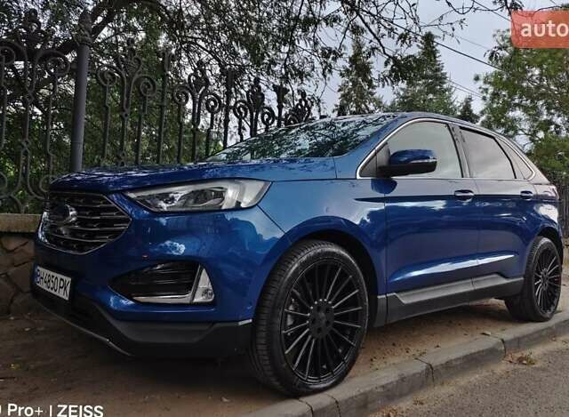 Синий Форд Эдж, объемом двигателя 2 л и пробегом 63 тыс. км за 24000 $, фото 1 на Automoto.ua