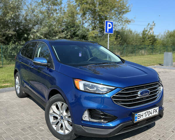 Синий Форд Эдж, объемом двигателя 2 л и пробегом 51 тыс. км за 23500 $, фото 1 на Automoto.ua