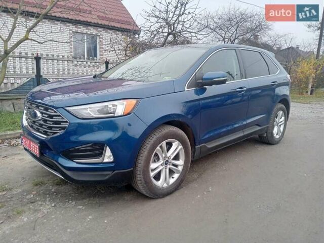 Синий Форд Эдж, объемом двигателя 2 л и пробегом 62 тыс. км за 18700 $, фото 1 на Automoto.ua