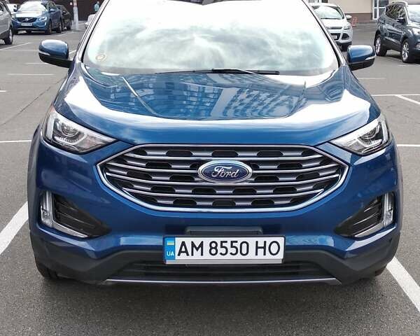 Синий Форд Эдж, объемом двигателя 2 л и пробегом 23 тыс. км за 18950 $, фото 1 на Automoto.ua
