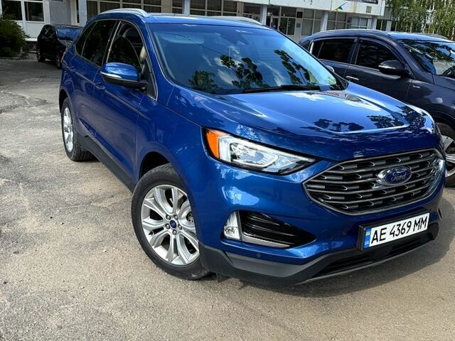 Синий Форд Эдж, объемом двигателя 2 л и пробегом 49 тыс. км за 19300 $, фото 1 на Automoto.ua