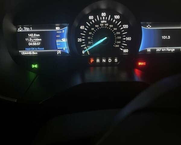 Синий Форд Эдж, объемом двигателя 2 л и пробегом 54 тыс. км за 21799 $, фото 1 на Automoto.ua