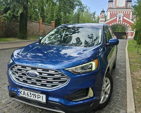 Синий Форд Эдж, объемом двигателя 2 л и пробегом 177 тыс. км за 21300 $, фото 1 на Automoto.ua