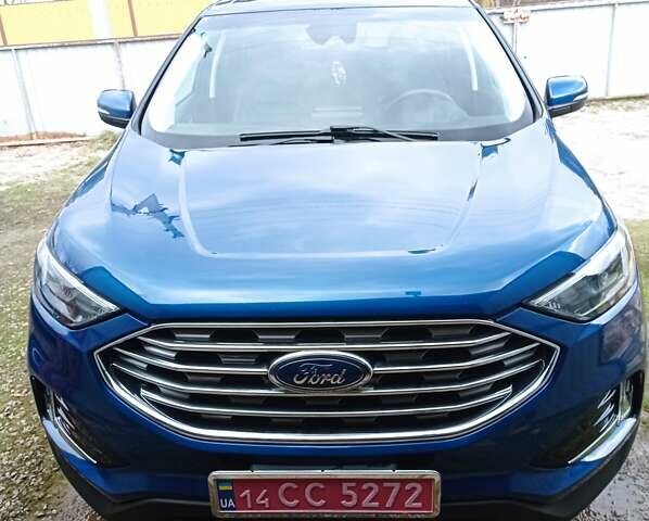 Синий Форд Эдж, объемом двигателя 2 л и пробегом 40 тыс. км за 23000 $, фото 1 на Automoto.ua