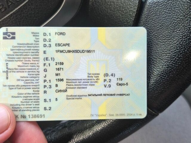 Синій Форд Ескейп, об'ємом двигуна 1.6 л та пробігом 212 тис. км за 9300 $, фото 1 на Automoto.ua