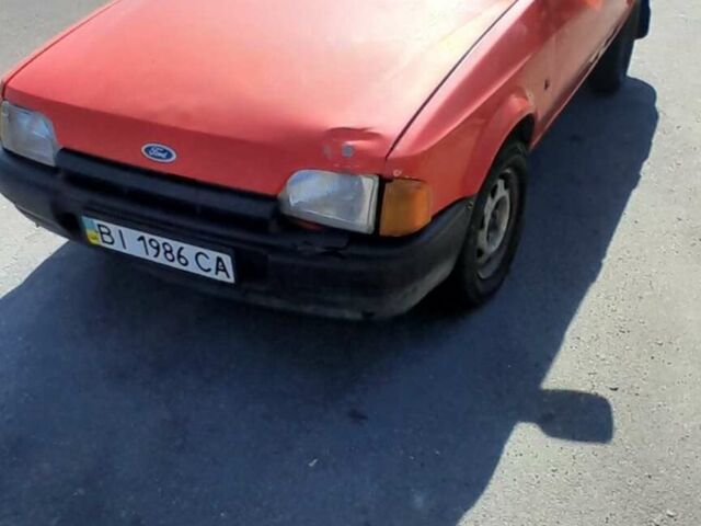 Червоний Форд Ескорт, об'ємом двигуна 1.4 л та пробігом 150 тис. км за 1200 $, фото 1 на Automoto.ua