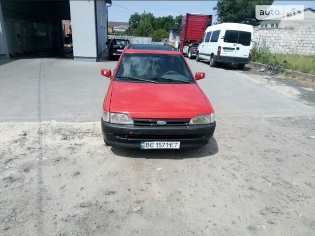 Червоний Форд Ескорт, об'ємом двигуна 1.3 л та пробігом 278 тис. км за 1600 $, фото 1 на Automoto.ua