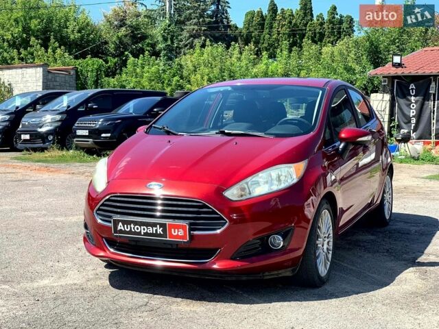 Красный Форд Фиеста, объемом двигателя 1.6 л и пробегом 102 тыс. км за 7990 $, фото 1 на Automoto.ua
