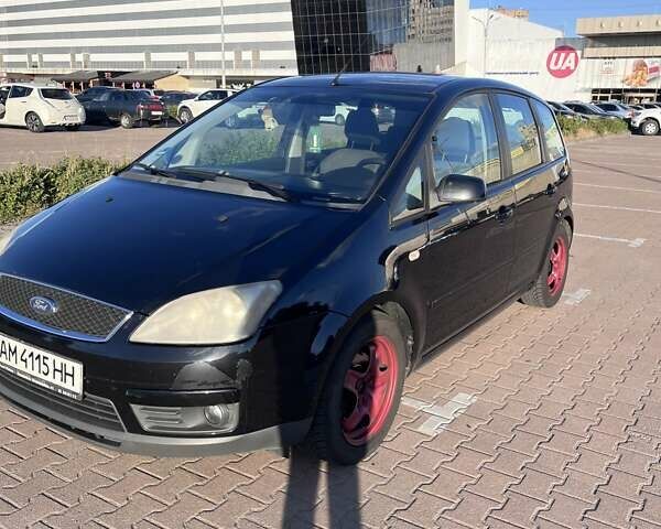 Черный Форд Focus C-Max, объемом двигателя 1.6 л и пробегом 252 тыс. км за 4500 $, фото 1 на Automoto.ua