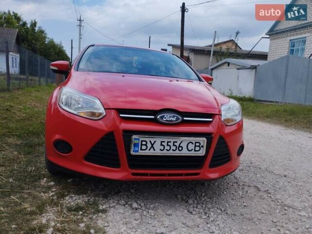 Красный Форд Фокус, объемом двигателя 2 л и пробегом 130 тыс. км за 7450 $, фото 1 на Automoto.ua