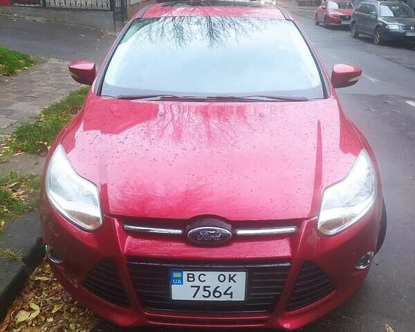 Красный Форд Фокус, объемом двигателя 2 л и пробегом 173 тыс. км за 7500 $, фото 1 на Automoto.ua