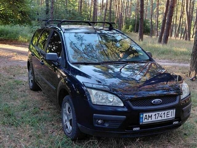 Синий Форд Фокус, объемом двигателя 1.6 л и пробегом 225 тыс. км за 4800 $, фото 1 на Automoto.ua