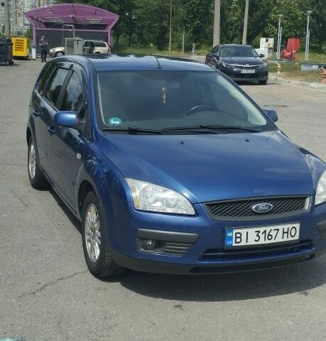 Синий Форд Фокус, объемом двигателя 1.6 л и пробегом 350 тыс. км за 4800 $, фото 1 на Automoto.ua