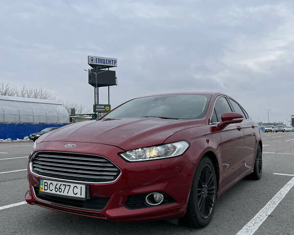 Красный Форд Фьюжн, объемом двигателя 1.5 л и пробегом 213 тыс. км за 9800 $, фото 1 на Automoto.ua