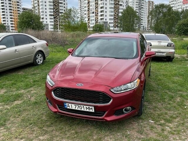 Красный Форд Фьюжн, объемом двигателя 2 л и пробегом 125 тыс. км за 9200 $, фото 1 на Automoto.ua