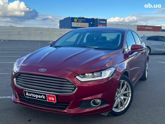 Форд Фьюжн 2015 в Львове на Automoto.ua Красный Форд Фьюжн, объемом двигателя 1.5 л и пробегом 80 тыс. км за 7800 $, фото 1 на Automoto.ua