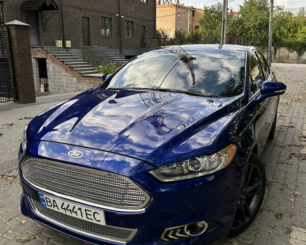 Синий Форд Фьюжн, объемом двигателя 2 л и пробегом 128 тыс. км за 12500 $, фото 1 на Automoto.ua
