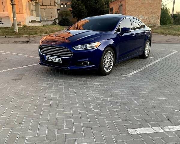 Форд Фьюжн 2016 в Александрие на Automoto.ua Синий Форд Фьюжн, объемом двигателя 2 л и пробегом 163 тыс. км за 12800 $, фото 1 на Automoto.ua