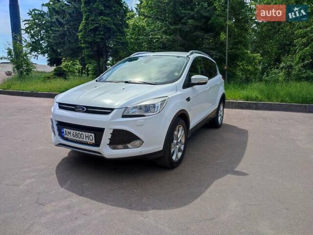 Білий Форд Куга, об'ємом двигуна 2 л та пробігом 204 тис. км за 14300 $, фото 1 на Automoto.ua