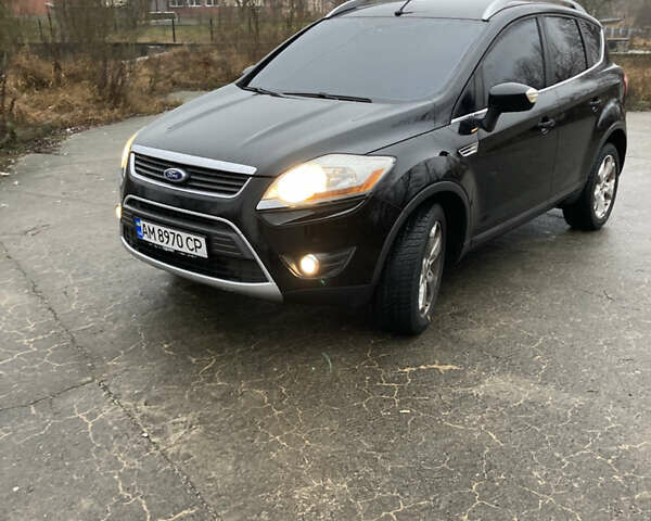 Чорний Форд Куга, об'ємом двигуна 2 л та пробігом 203 тис. км за 9800 $, фото 1 на Automoto.ua