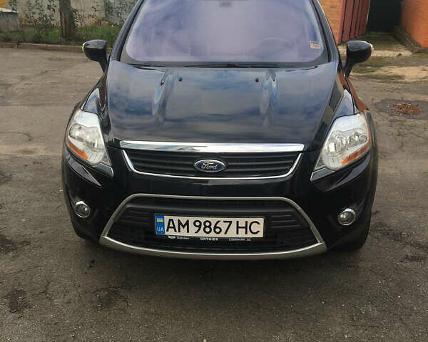 Черный Форд Куга, объемом двигателя 2 л и пробегом 190 тыс. км за 11500 $, фото 1 на Automoto.ua
