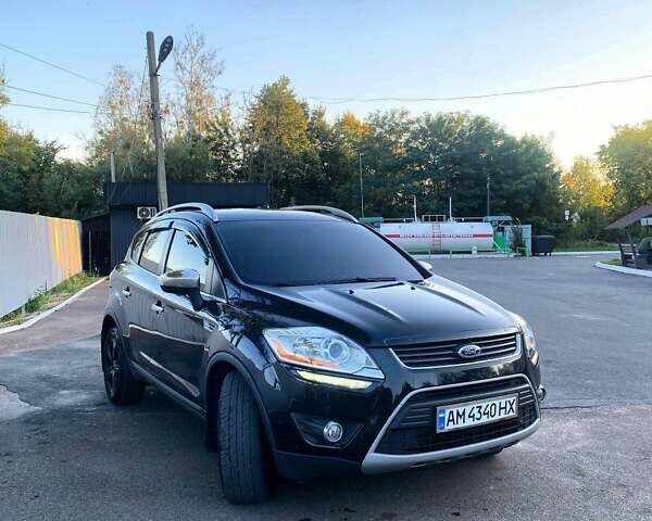 Черный Форд Куга, объемом двигателя 2 л и пробегом 190 тыс. км за 10700 $, фото 1 на Automoto.ua