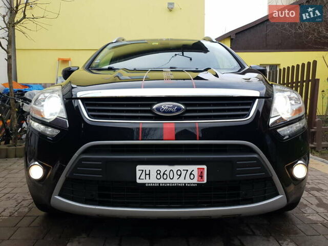 Черный Форд Куга, объемом двигателя 2 л и пробегом 217 тыс. км за 15950 $, фото 1 на Automoto.ua