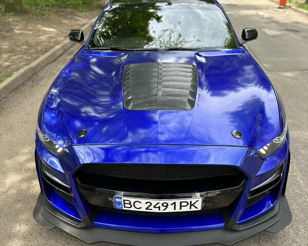 Синий Форд Мустанг, объемом двигателя 2.3 л и пробегом 58 тыс. км за 18500 $, фото 1 на Automoto.ua