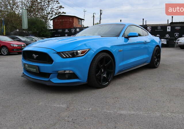 Синий Форд Мустанг, объемом двигателя 4.95 л и пробегом 153 тыс. км за 28200 $, фото 1 на Automoto.ua