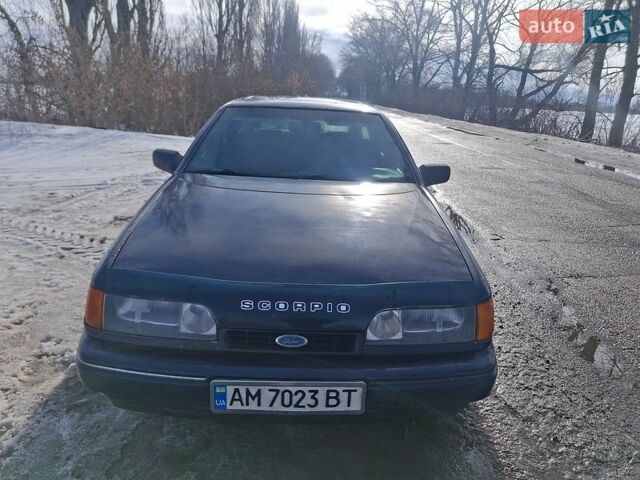 Синий Форд Скорпио, объемом двигателя 2 л и пробегом 278 тыс. км за 900 $, фото 1 на Automoto.ua