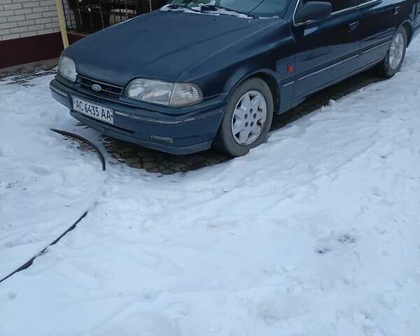 Синий Форд Скорпио, объемом двигателя 2 л и пробегом 262 тыс. км за 1600 $, фото 1 на Automoto.ua