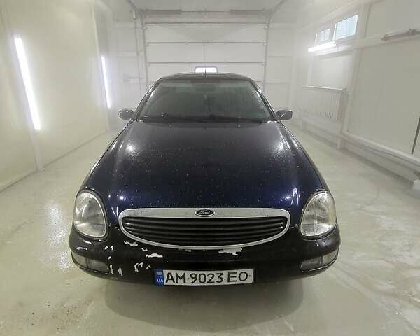 Синий Форд Скорпио, объемом двигателя 2 л и пробегом 236 тыс. км за 1600 $, фото 1 на Automoto.ua