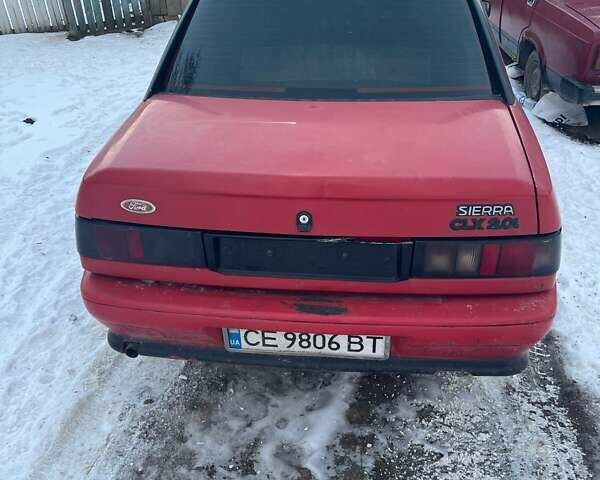Красный Форд Сиерра, объемом двигателя 2 л и пробегом 278 тыс. км за 1200 $, фото 1 на Automoto.ua
