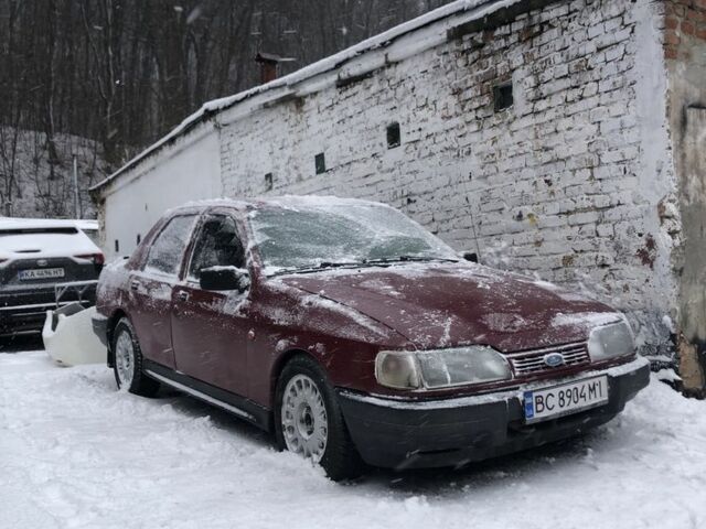 Красный Форд Сиерра, объемом двигателя 2 л и пробегом 200 тыс. км за 800 $, фото 1 на Automoto.ua