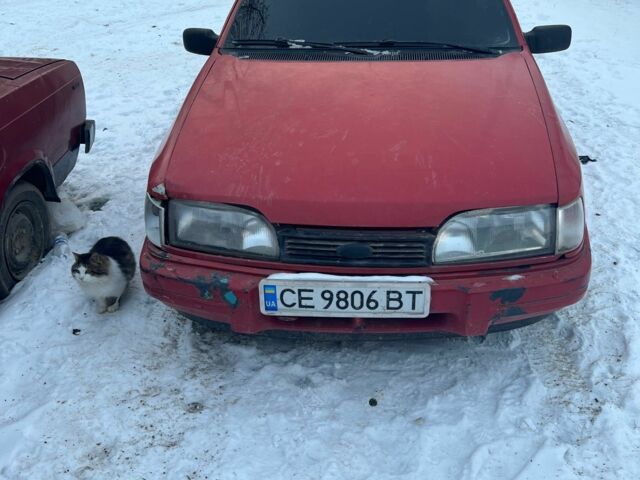 Красный Форд Сиерра, объемом двигателя 2 л и пробегом 278 тыс. км за 1200 $, фото 1 на Automoto.ua
