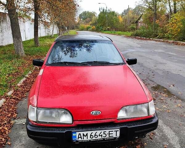 Форд Сієрра 1989 у Житомирі на Automoto.ua Червоний Форд Сієрра, об'ємом двигуна 2 л та пробігом 60 тис. км за 1196 $, фото 1 на Automoto.ua