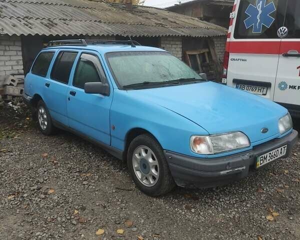 Синий Форд Сиерра, объемом двигателя 2 л и пробегом 300 тыс. км за 1500 $, фото 1 на Automoto.ua