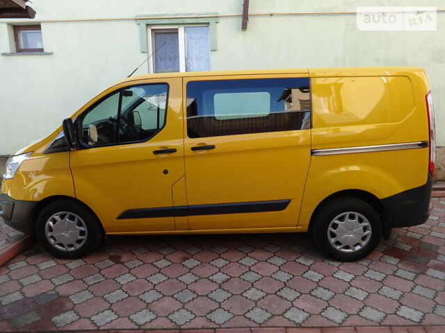 Жовтий Форд Транзит Кастом, об'ємом двигуна 2 л та пробігом 215 тис. км за 17800 $, фото 1 на Automoto.ua