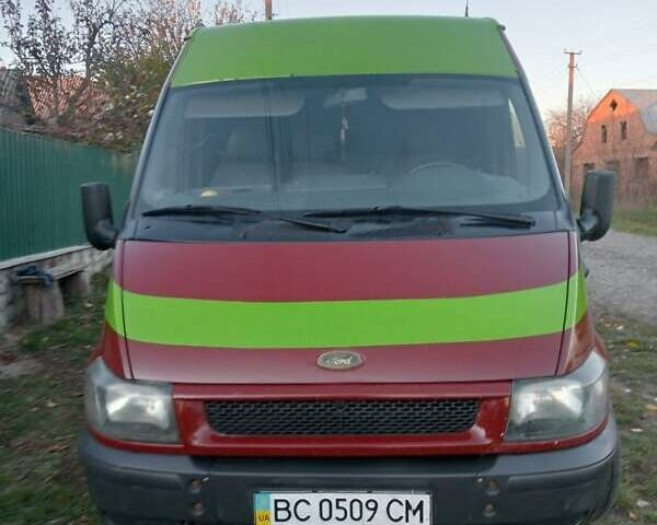 Червоний Форд Транзит, об'ємом двигуна 2.4 л та пробігом 386 тис. км за 5499 $, фото 1 на Automoto.ua