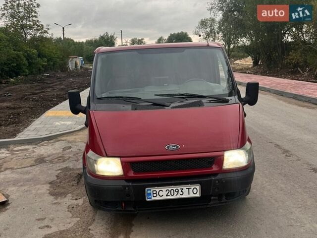 Красный Форд Транзит, объемом двигателя 2 л и пробегом 175 тыс. км за 5000 $, фото 1 на Automoto.ua