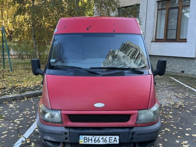 Красный Форд Транзит, объемом двигателя 2 л и пробегом 354 тыс. км за 4300 $, фото 1 на Automoto.ua