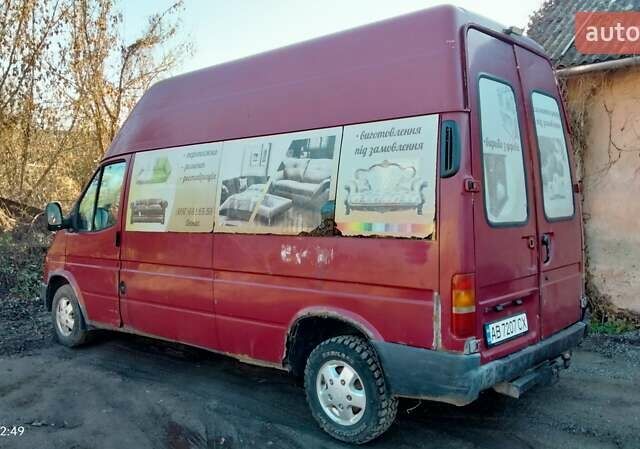 Красный Форд Транзит, объемом двигателя 2.5 л и пробегом 505 тыс. км за 2424 $, фото 1 на Automoto.ua