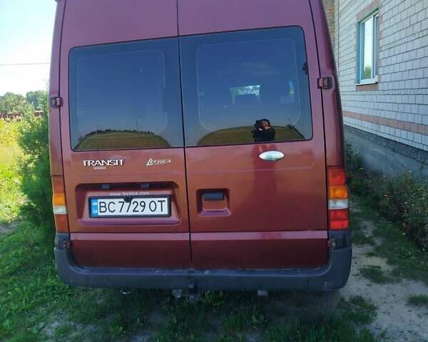 Красный Форд Транзит, объемом двигателя 2 л и пробегом 405 тыс. км за 7300 $, фото 1 на Automoto.ua