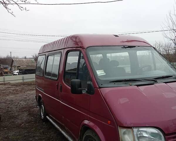 Красный Форд Транзит, объемом двигателя 2.5 л и пробегом 6 тыс. км за 1400 $, фото 1 на Automoto.ua