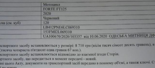 Форте Інша, об'ємом двигуна 0.12 л та пробігом 0 тис. км за 392 $, фото 1 на Automoto.ua