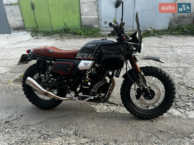 Форте Scrambler 300 2024 в Киеве на Automoto.ua Черный Форте Scrambler 300, объемом двигателя 0.35 л и пробегом 1 тыс. км за 1900 $, фото 1 на Automoto.ua